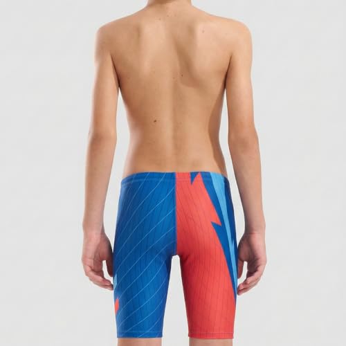 Image of MY KILOMETRE Boys' Jammer Swimsuit with Drawstring Training Swimwear for Kids Endurance Boys Youth Swim Shorts Kids Swimsuit