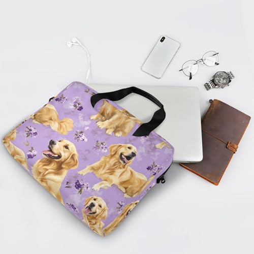 Maletín para laptop portátil 15.6" con correa morado miniatura 7