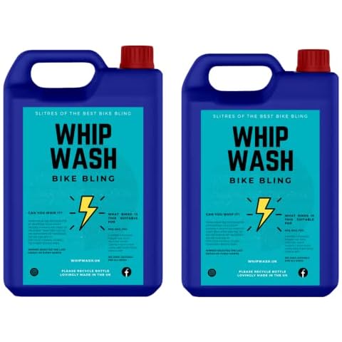 2 x Bike Cleaner Whip Wash® 5L Fast Acting Foaming Mountain Bike Cleaner Degreaser and Chain Wash Concentrated Foaming Solution Cover
