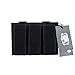 OneTigris Single/Double/Triple Pistol Mag Pouch with Front Loop Panel for Glock M1911 92F Magazines 40mm Grenade (Triple-Stack, Black)