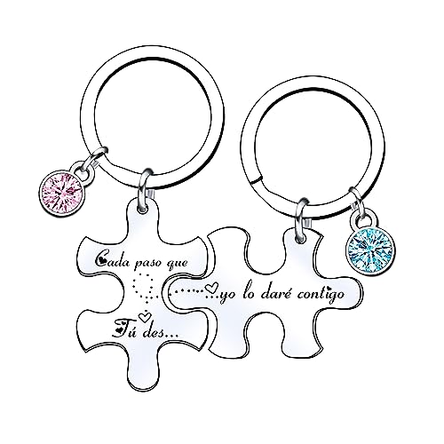 XQXQXZ Llavero de Parejas Regalo Pareja Llavero de Parejas y
