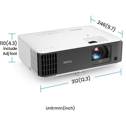 Image of BenQ TK700ST 4K HDR Short Throw Video and Gaming Projector 3000 Lumens | 3000 Lumens, 16ms Input Lag, HDR10 /HLG, Console Gaming, Short Throw, 3 year warranty