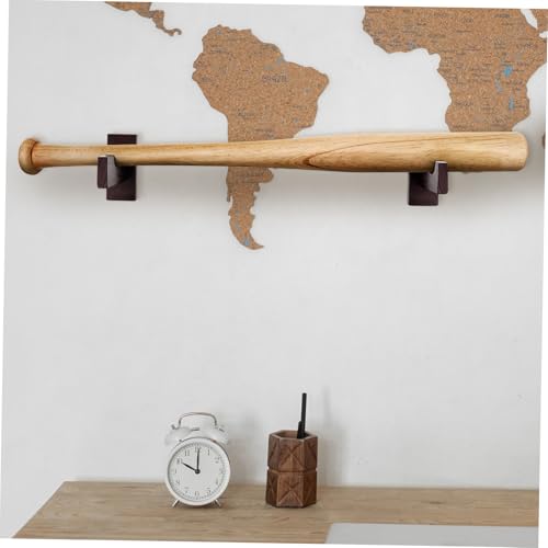 Support mural pour batte de baseball noir : porte-batte horizontal massif multifonction - 2