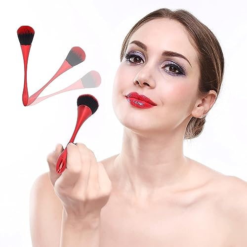 Image of Soft Nail Art Dust Remover Brush, Long Handle Manicure Tool, Makeup Powder Blush Brushes, Acrylic Gel Powder Mineral Brush(Assorted Colours)-pack off-1