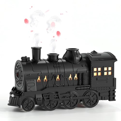 Aromatherapy Diffuser with Colorful Night Light for Bedroom Essential Oil Diffuser for Home Train Cool Mist Humidifier Air Humidifier Diffuser Train Diffuser with Remote Control