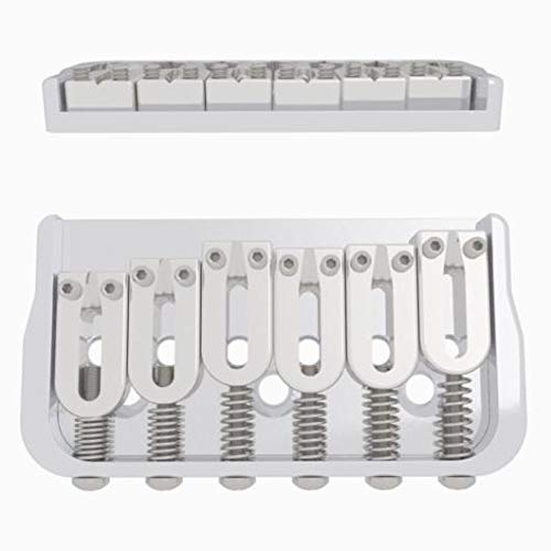 Hipshot6 String Fixed Guitar Bridge in Chrome - .125"