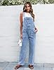 Luvamia Women's Light Blue Denim Dungarees - Comfo... #1