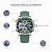Imagen de Naviforce Relojes Digitales Militares de para Hombres Reloj de Pulsera de Cuero Multifuncional de Cuarzo analógico Impermeable Relojes
