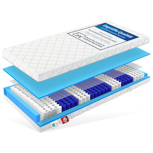 Matratzen Perfekt – Köln 7-Zonen Taschenfederkernmatratze 90x200 cm – Orthopädisch – H3 –...
