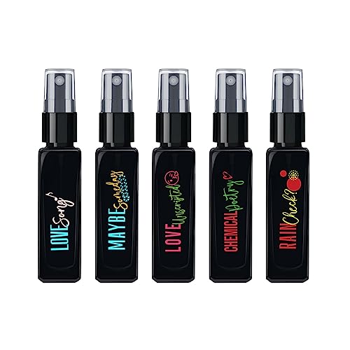 Maryaj Love Song EDP and Maybe Someday EDP and Love Unscripted EDP and Chemical Poetry EDP and Rain Check? EDP (Pack of 5, Each 8ML) Long Lasting Scent Spray Gift For Men and Women - Image 2