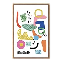 Framed Canvas Wall Art Boho Decor Illustration Canvas Prints Home Artwork Decoration for Living Room,Bedroom - 16x24 inches