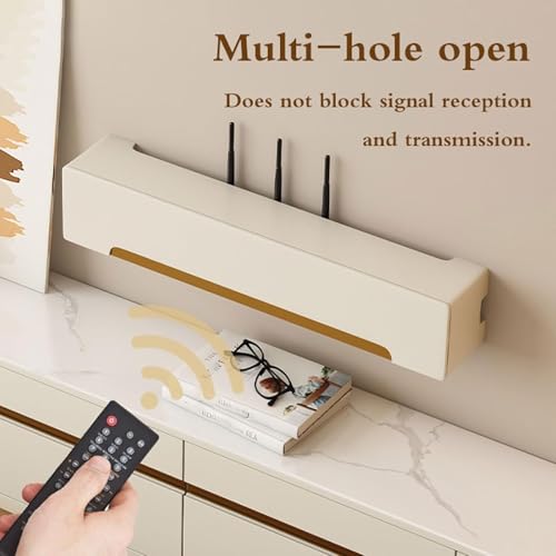 Boîte de rangement pour décodeur TV et étagère de routeur Wi-Fi - 6