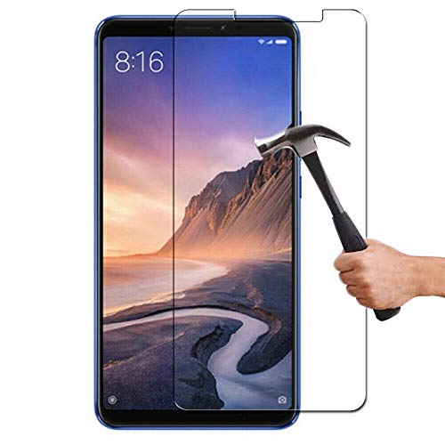 COPHONE® Verre trempé compatible avec XIAOMI Mi Max 3, film de protection écran Premium Anti Chocs et Casse, Anti empreintes, bords arrondis,dureté max 9H...
