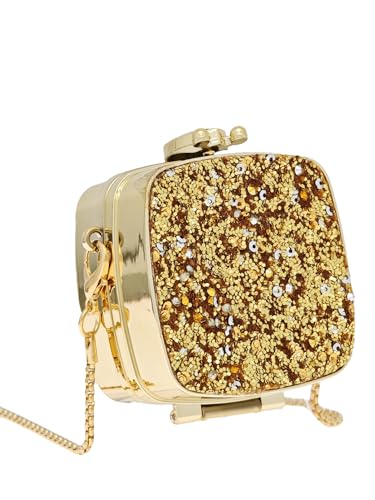 Women's Mini Acrylic Box Crossbody Bag Shiny Chain Strap Sparkling Handbag Wedding Evening Party Clutch Purses2