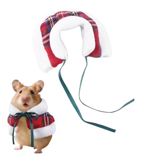 小動物の摩耗、休日の衣装、ペットの衣服のストライプクリスマス、ハムスターリスの調整可能なデザインの柔らかい生地チンチラシュガーグライダーバニーキッテン季節3.93インチ