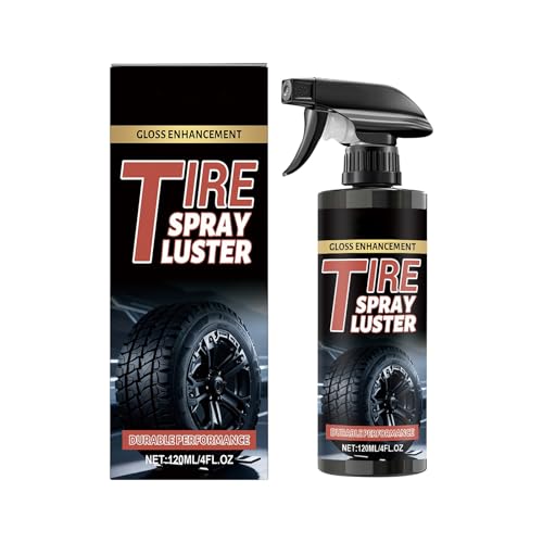 タイヤ シャイン | 120ml ホイール シャイン ポリッシュ エージェント - 低泡リムスプレー - 車 車両 自動車 RV 都市 オフロード アウトドア ガレージ 家庭用
