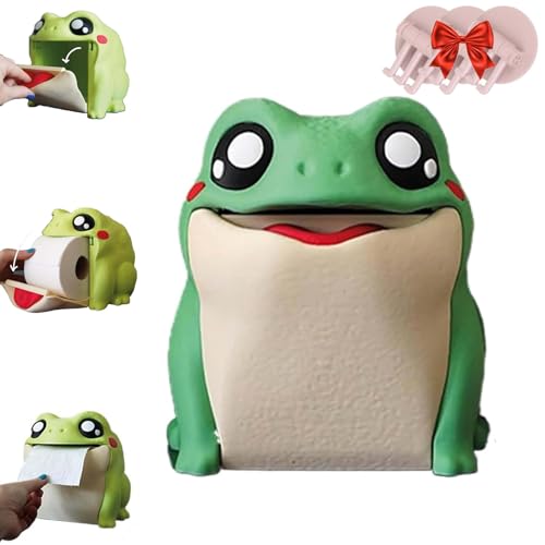 Wickedwinks The Frog Toilet Paper Holder - Frodrick The Frog Toilet Paper Dispenser (Green)