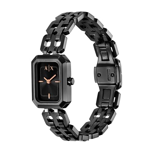 Image of Armani Exchange A|X Women's Two-Hand Rectangular Watch, Stainless Steel Watches for Women