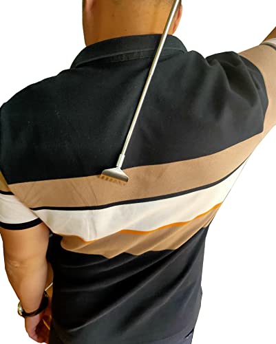 Qaoquda (3-Pack Back Scratchers, Portable Extendable Telescopic Metal Backscratchers Hand Massager Manual Back Scratcher, With Rubber Handles Back Massagers(Random Color) #TOP5