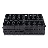 AEDIKO 12pcs 18650 Lithium Battery Holder 4x5 Cell Battery Plastic Holder Bracket 20 Cell DIY Battery Storage Box Protection Board