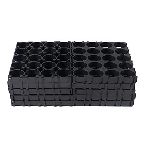 Aediko 12Pcs 18650 Lithium Battery Holder 4X5 Cell Battery Plastic Holder Bracket 20 Cell Diy Battery Storage Box Protection Board #TOP24