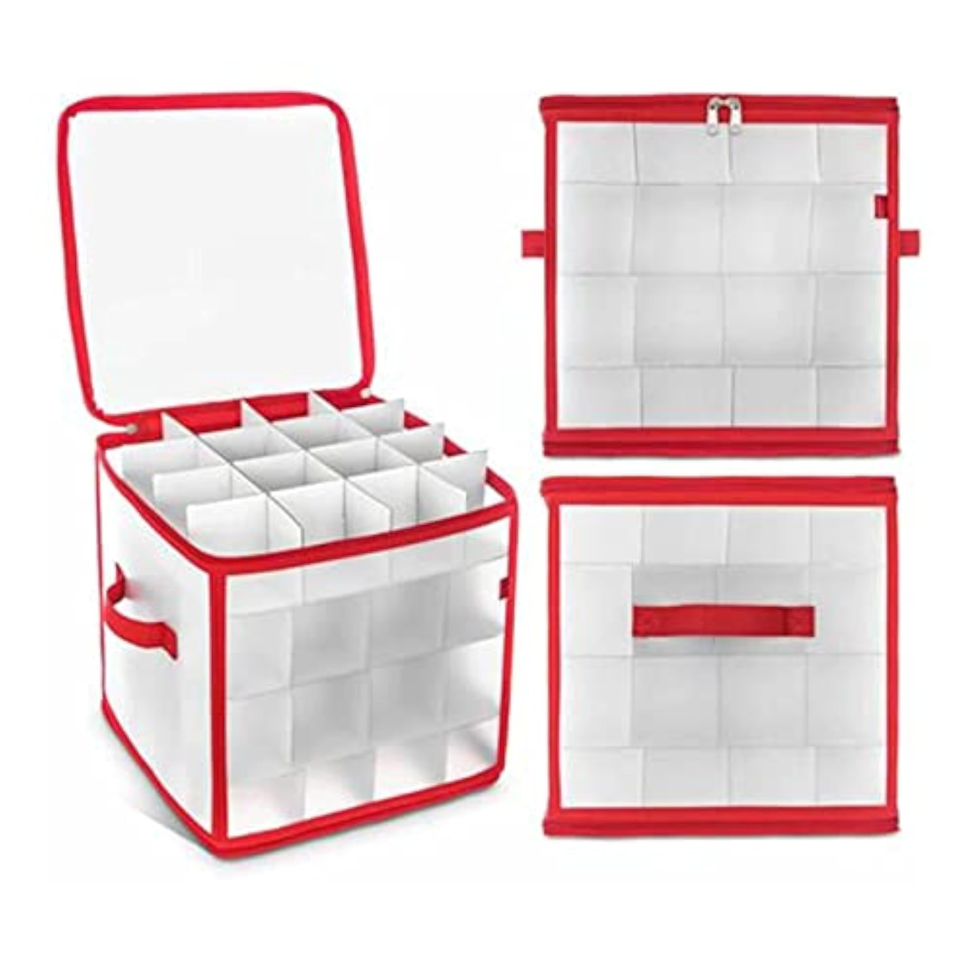64 Grid Christmas Ornament Storage Box, Durable for Holiday Use