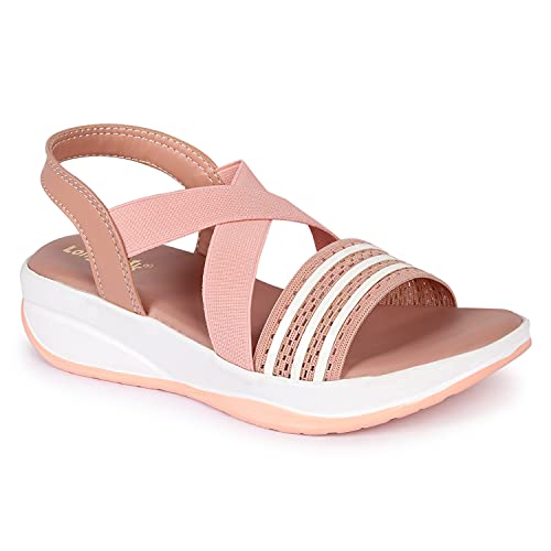 Image of Longwalk Women Casual Sandal Stripe Print Multi Strap