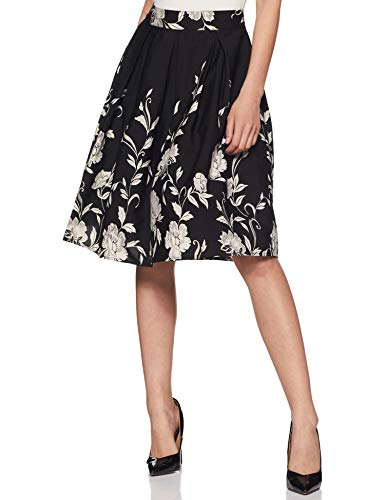 Harpa Floral Print Women’s A-line Blue Skirt