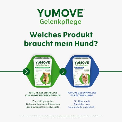 Yumove TESTSIEGER Gelenktabletten Hund Senior 8+ – 120 Tabletten ActivEase