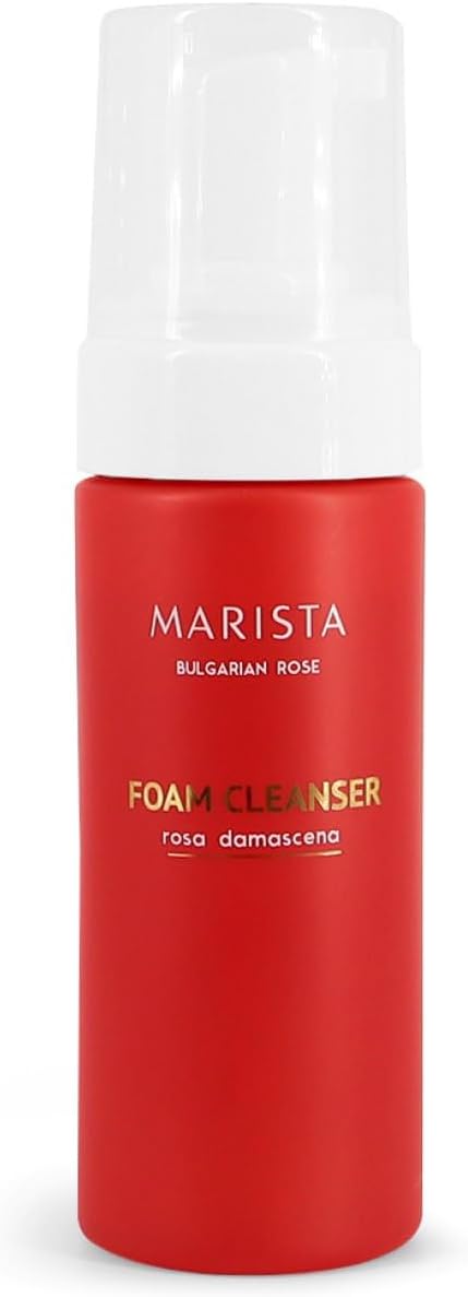 MARISTA Foaming Face Cleanser and Natural Hydrating Face Wash with Rose Water & Aloe Vera Excract, Eye and Lip Makeup Remover 150 ML