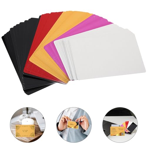 Tarjetas de aluminio en blanco para grabar y crear tarjetas de visita profesionales duraderas 4