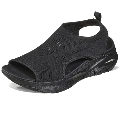 Image of Skechers Arch Fit - City Catch Black /Black 7 B (M)