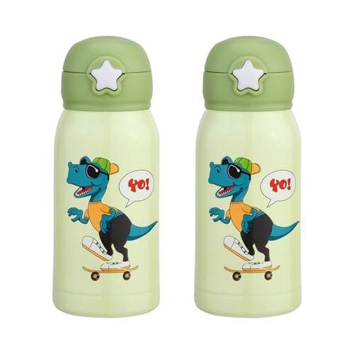 Image of Clay Craft VACBOTT Kids Double Walled 18 Hours Hot and 24 Hours Cold Water Bottle-550ML, 2-Piece Steel Bottles for Travelling|BPA-Free|Leak Proof|BIS Certified|1Year Limited Warranty