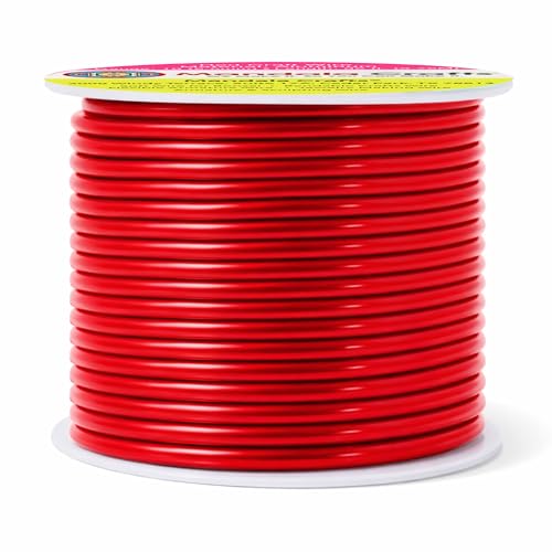 Image of Mandala Crafts 10 Gauge Anodized Aluminum Craft Wire for Jewelry Making - 32 FT Colored Flexible Red Wire - Bendable for Bonsai Armature Crafting Sculpting