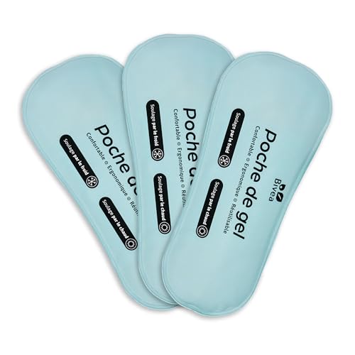 Bivea - Set di 3 cuscinetti ergonomici in gel per bagno derivato - Benessere attraverso il freddo -...