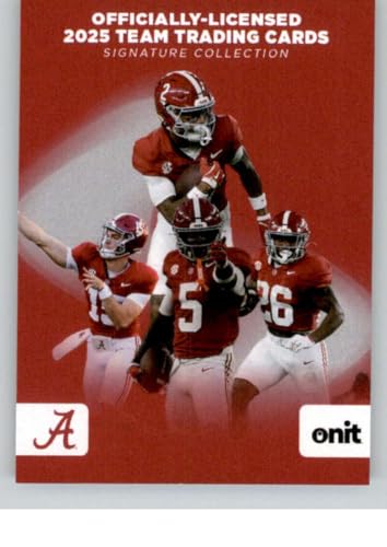 2025 Onit Athlete Alabama Crimson Title Card #NNO Ryan Williams/Ty Simpson/Germie Bernard/Jam Miller Alabama Crimson Tide Official Football Card in Raw (NM or Better) Condition