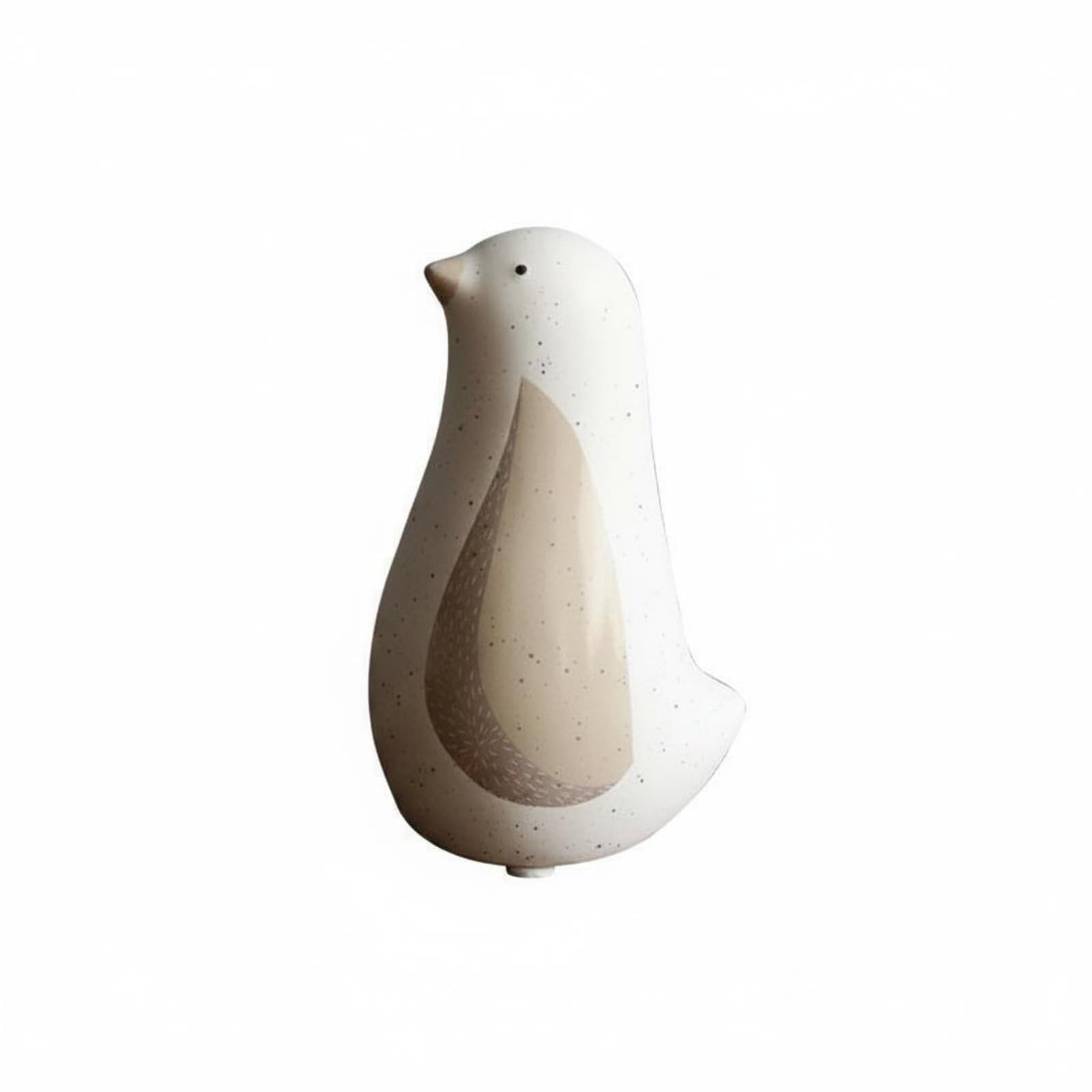 Figurine oiseau céramique kaki grand modèle sculpture moderne