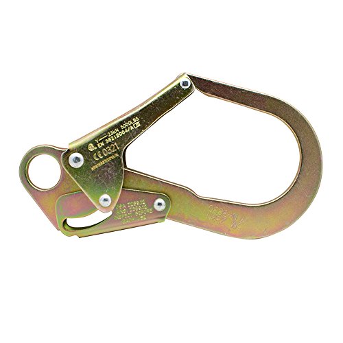 Image of Fusion Climb 2ft 24 inchx1.75 inch Adjustable Fall Safety Zipline Lanyard with 2 snap hooks, it's actually one snap hook, and one rebar hook