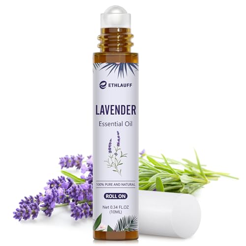 Lavender Essential Oil Roll On, Lavender Touch Essential Oil - 10 mL Roll On for Sleep and Relaxation