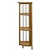 Casual Home 4-Shelf Corner Folding Bookcase, Natural