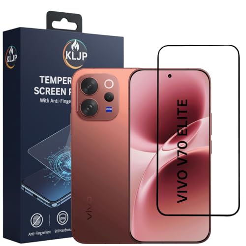 Image of Military-Grade Gorilla Tempered Glass For Vivo V70 Elite 5G (Pack of 1) With Installation Kit | Edge to Edge Coverage | Black