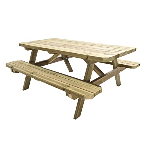 MASGAMES | Mesa de Picnic Infantil Bram | Madera tratada en Autoclave Nivel IV | para Exterior | Edad Recomendada 3 a 6 años |