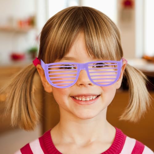 USHOBE Travel Accessories 24pcs Christmas Shutter Shades Glasses Sunglasses Eyewear Retro Rock Star Disco Dress- Up Party for Kids& Adults Christmas Gifts - Image 4
