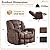 ANJ Oversized Rocker Recliner Chair Manual 360 Degree Swivel Recliners Comfy Glider Rocking Chairs for Big Man Home Extra Wide Overstuffed Reclining Chair for Living Room by ANJ