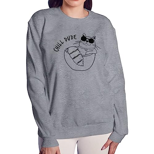 Sweatshirt femme Chill Dude le pull confortable anti stress
