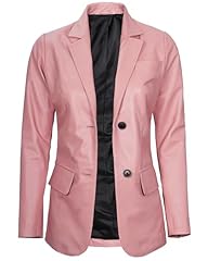Pink – Blazer Leather Coat