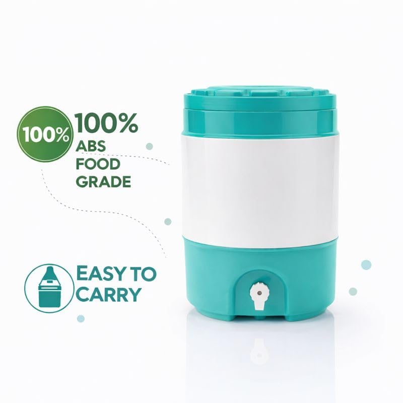 Image of Aqua Cool Water Jug | Long-Lasting Cooling up to 30 Hours | Heavy-Duty Insulated Water Container (Sea Green, 18 litres)