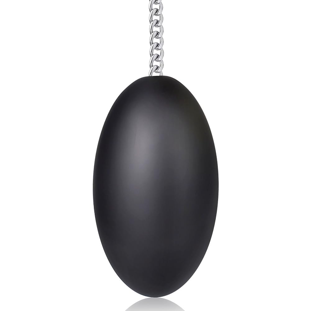 iquid Silicone Anal Plugs Egg-Shaped Butt Plug with Stainless Steel Pull Chain Prostate Massager Vaginal Stimulation for Women Men Couple Romi (L)