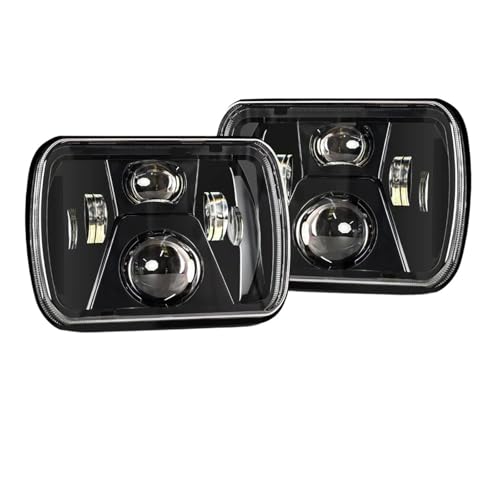 Lampe Frontale LED 5x7 pour Phare Tout-Terrain Éclairage DRL 12V 24V