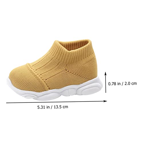 1 Pair Infant Prewalker Soft Baby Walking Shoes Sneakers Breathable Baby Booties3